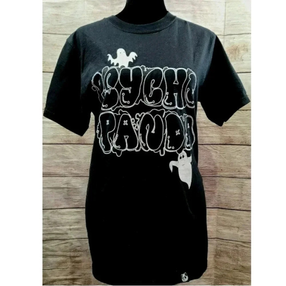 Psycho Panda Graphic Tee T-shirt Size Small  - Picture 1 of 5